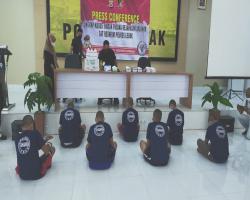 POLRES LEBAK UNGKAP KASUS PENCURIA