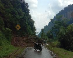 Akibat Hujan Lebat Desa Sirau Kecamata