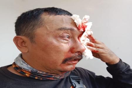 KETUA Linmas Desa Mekarsari Jadi Korba