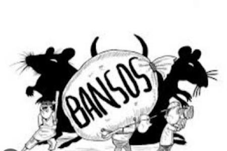  Tega KPM Bansos Beras Di Desa Telaga 