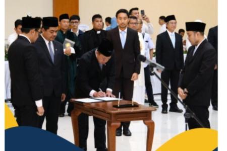 Menteri Nusron Jadi Saksi Pelantikan P