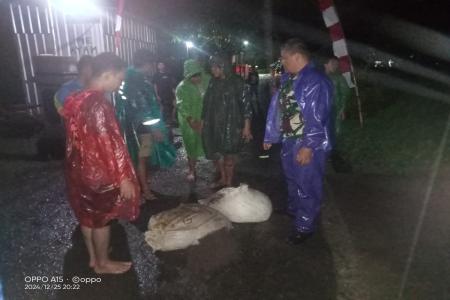 Irigasi BTW jebol 8 Rumah Warga Terend