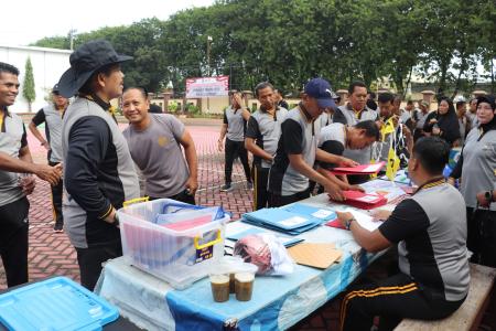POLRES SUMENEP GELAR TES KESAMAPTA