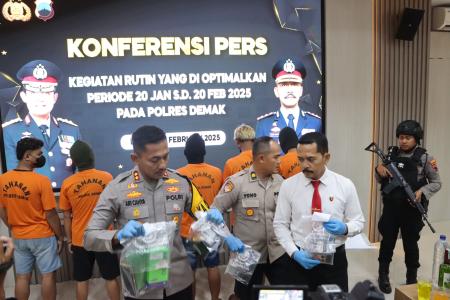 Polres Demak Ciptakan Kondisi Aman Jel