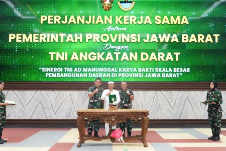 SINERGI TNI AD DAN PEMPROV JAWA BA