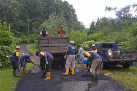 DPUPR UPTD PJJ Lebak Tangani Kerusakan