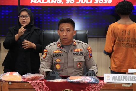 Polres Malang Ungkap Kasus Kekerasan A