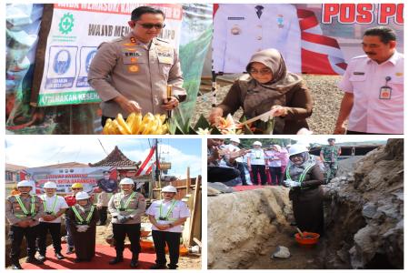 Polres Magetan Bangun Pos Polisi Setia