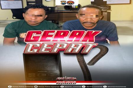 POLRES SUMENEP UNGKAP KASUS PENCUR