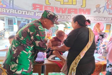 Babinsa Kelurahan Jegu Dampingi Kegiat
