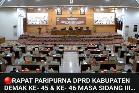 Sidang Paripurna DPRD Demak ke 46 Keto